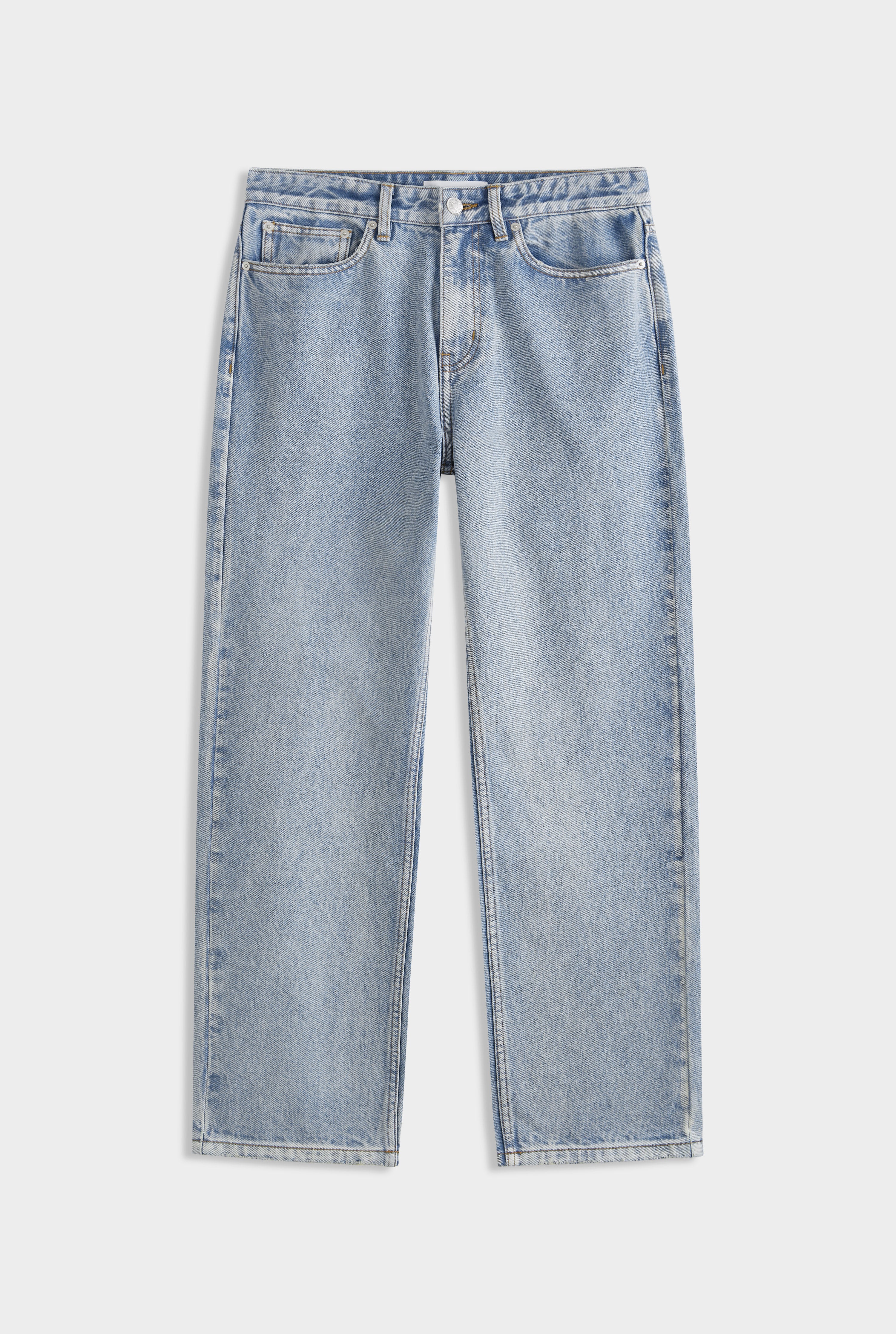 Straight Leg Denim Jean - Light Blue