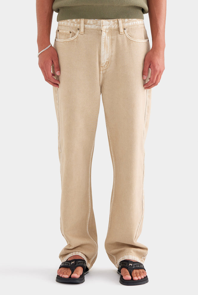 Straight Leg Denim Jean - Light Blue