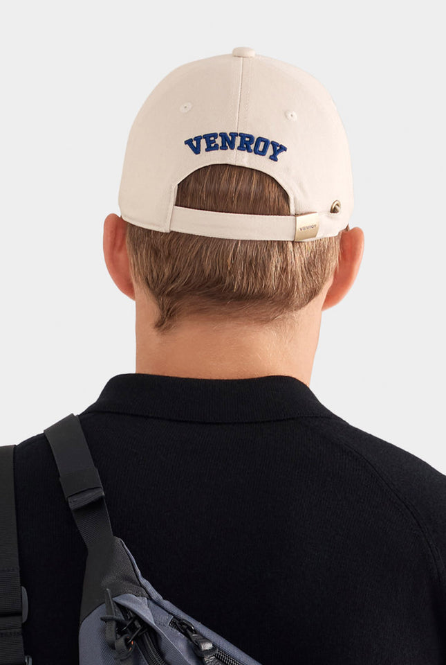 Venroy Varsity Cotton Logo Cap - Beige