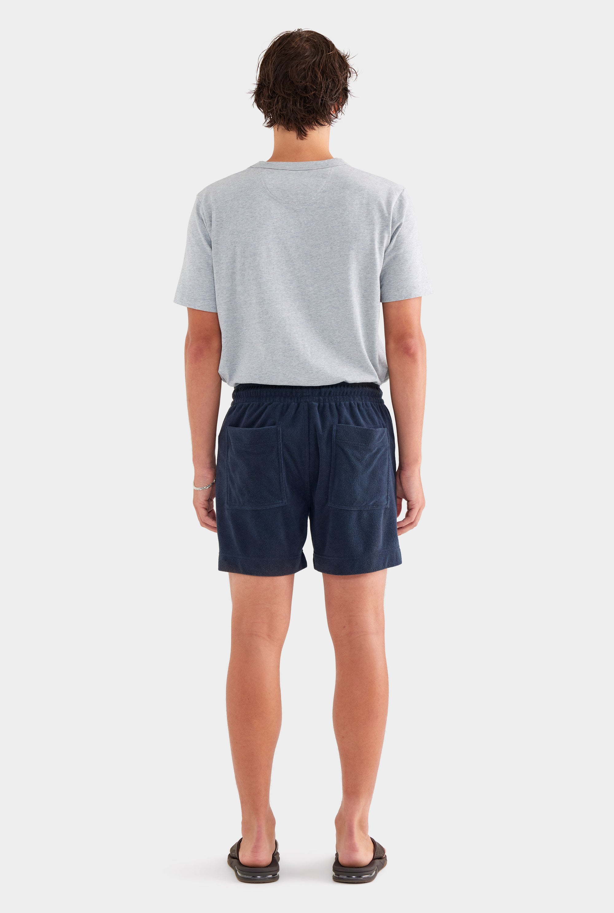 Terry Towel Lounge Short - Navy