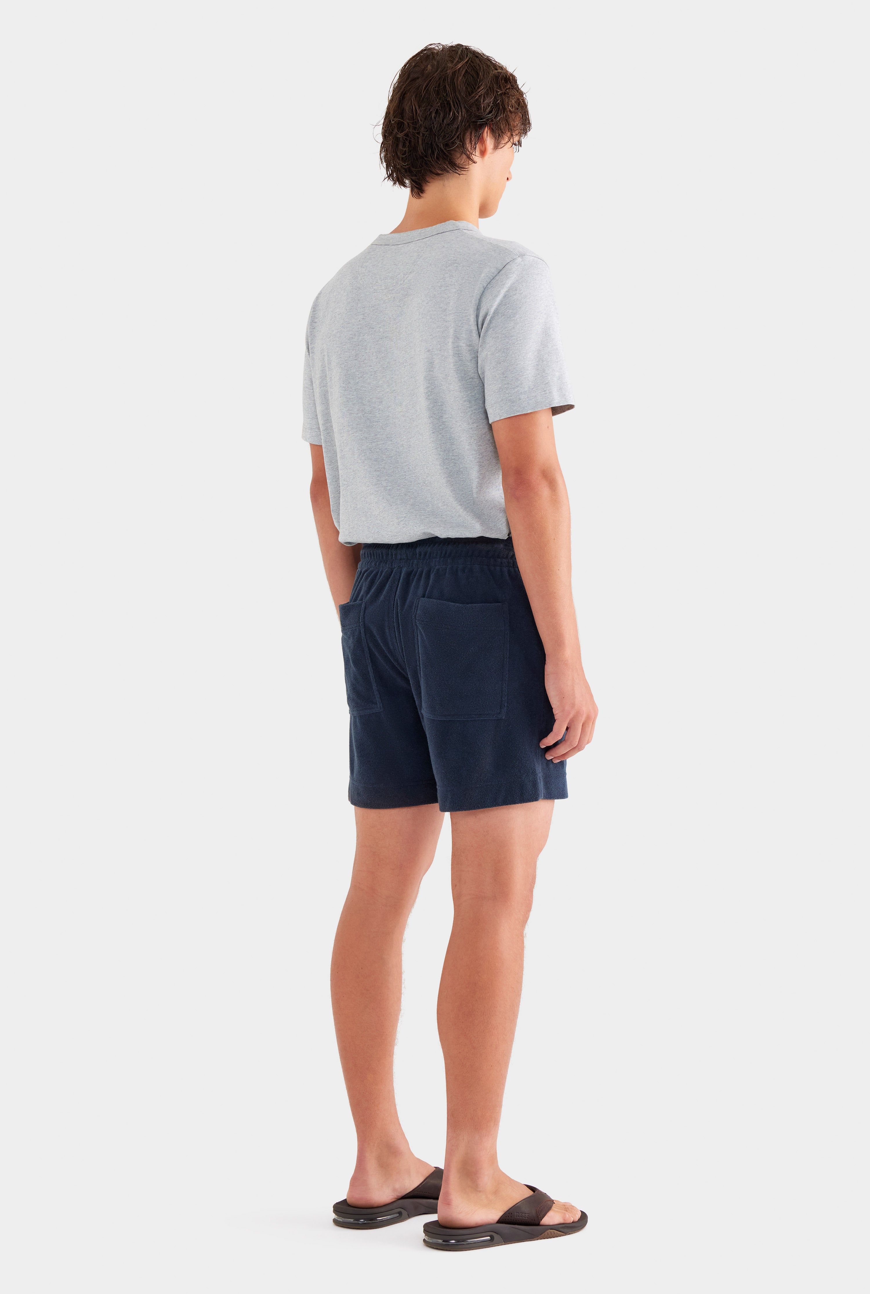 Terry Towel Lounge Short - Navy