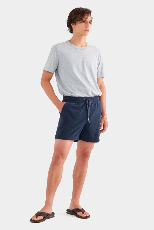 Terry Towel Lounge Short - Navy