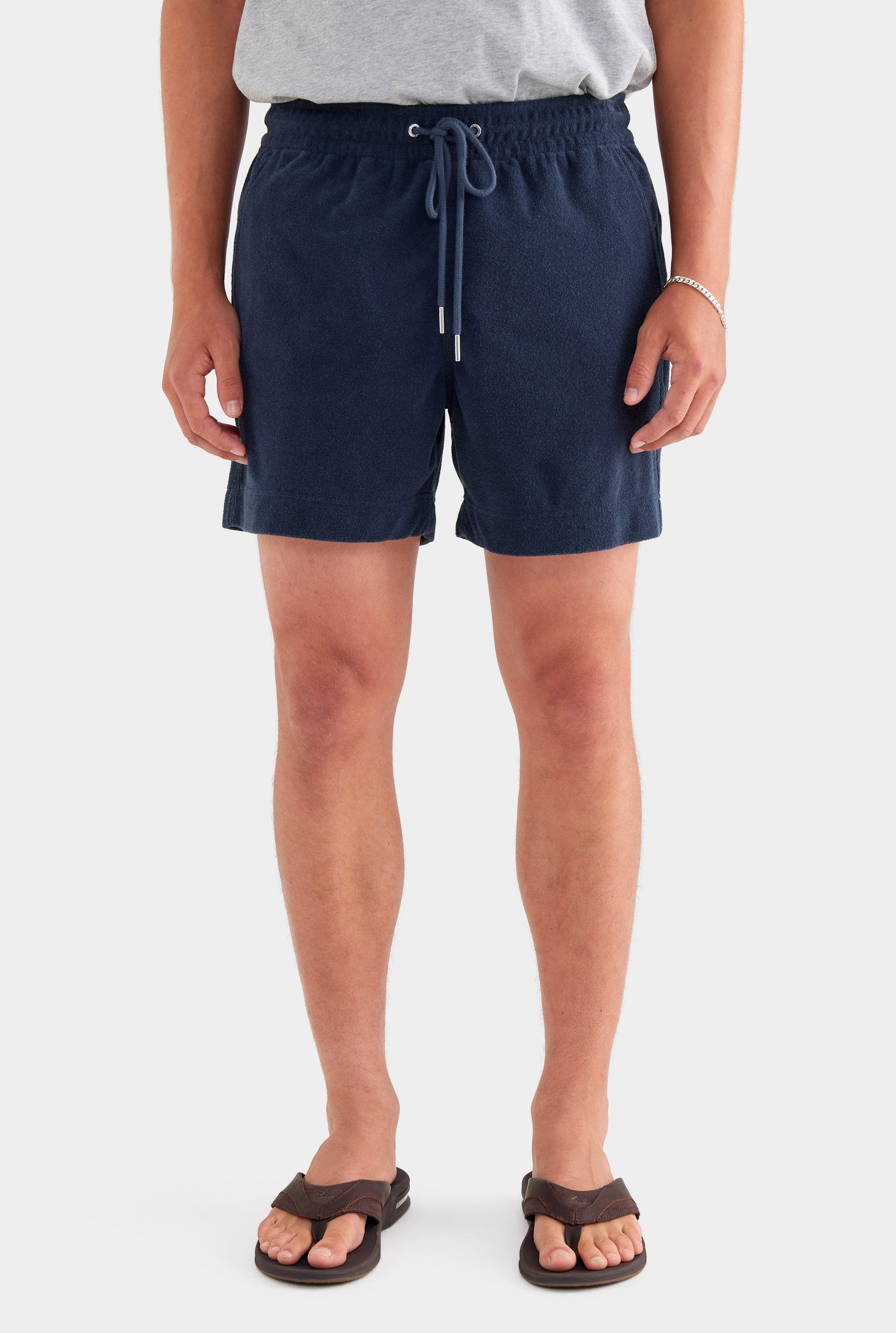 Terry Towel Lounge Short - Navy