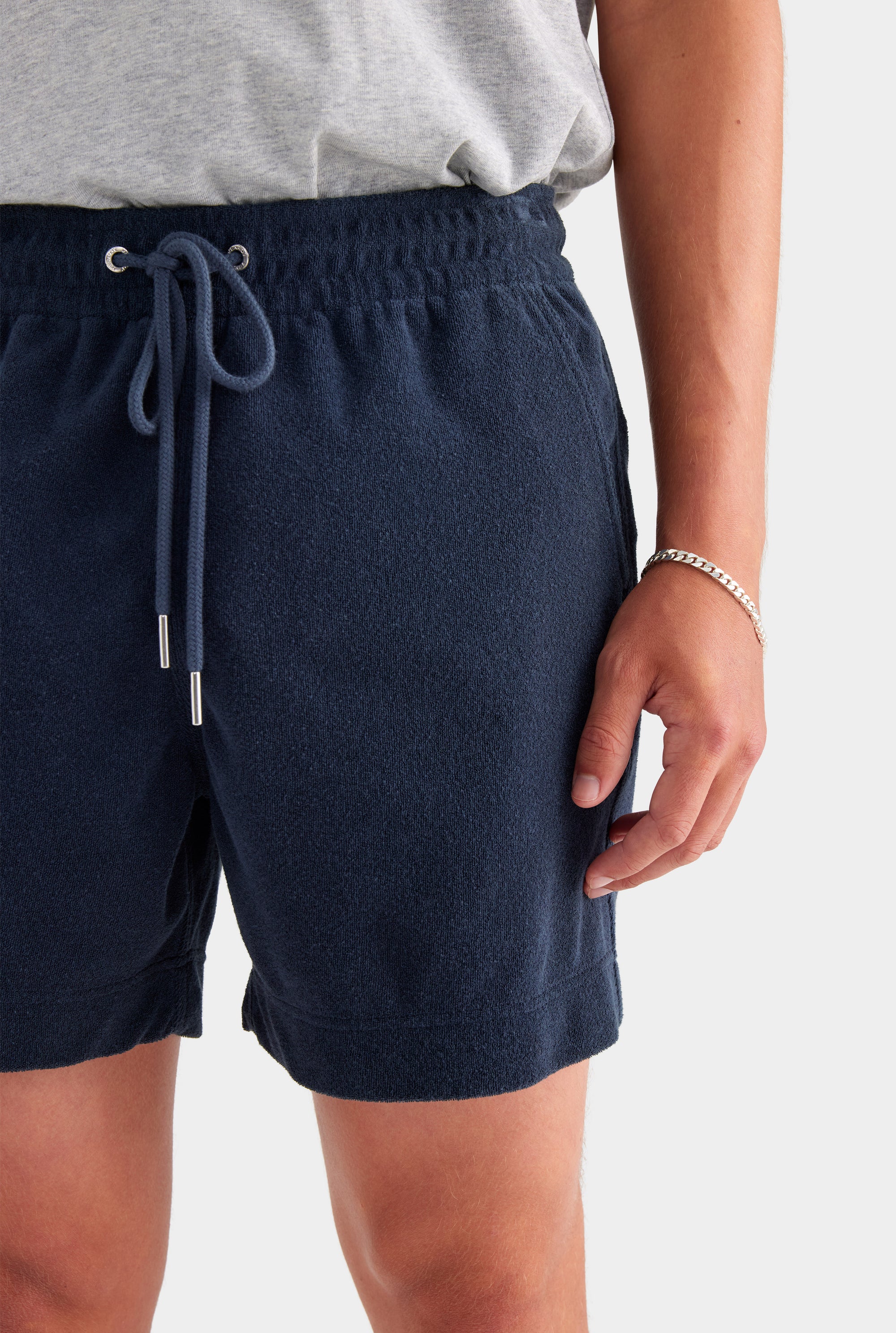 Terry Towel Lounge Short - Navy