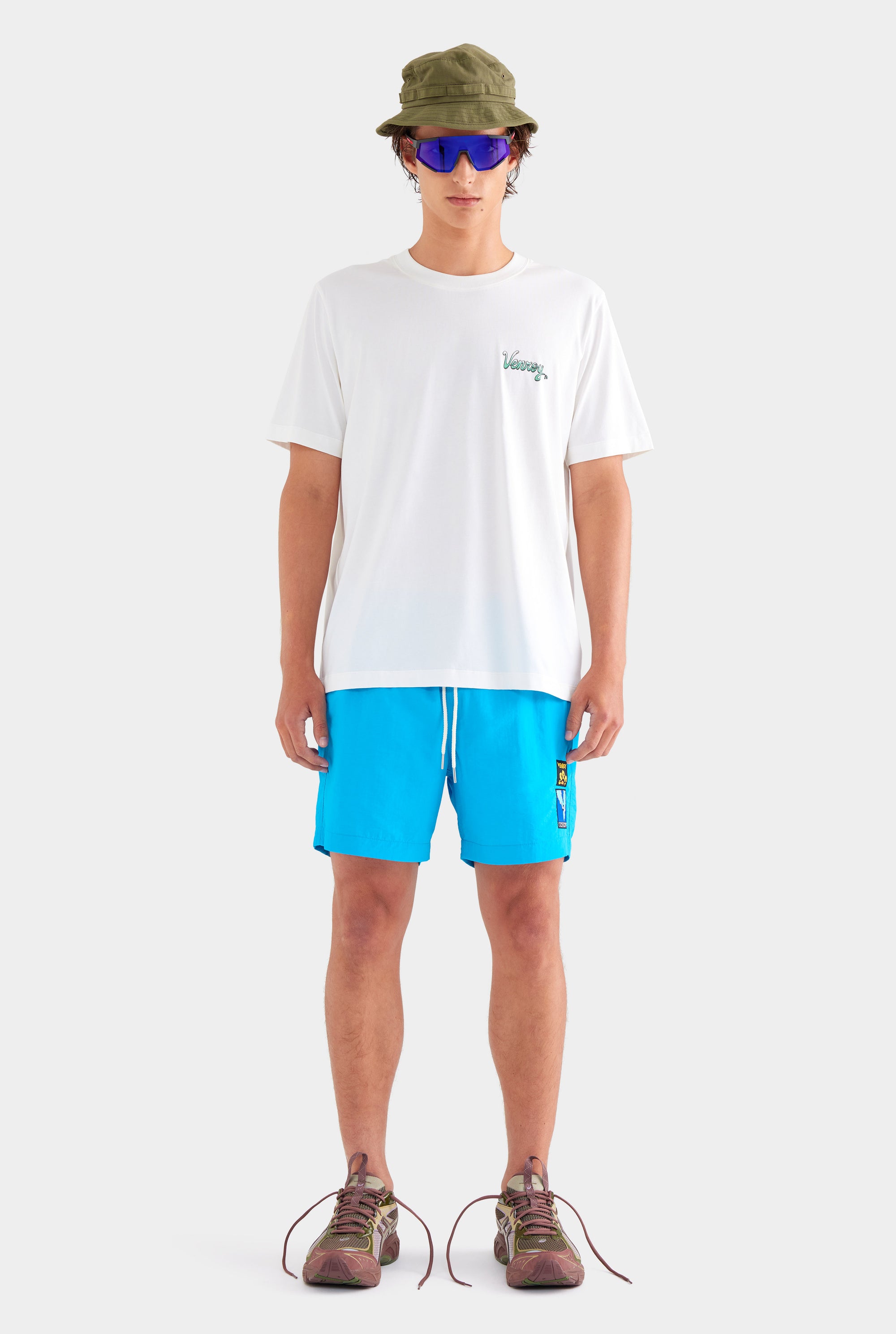 Venroy Bondi Logo T Shirt - Off White