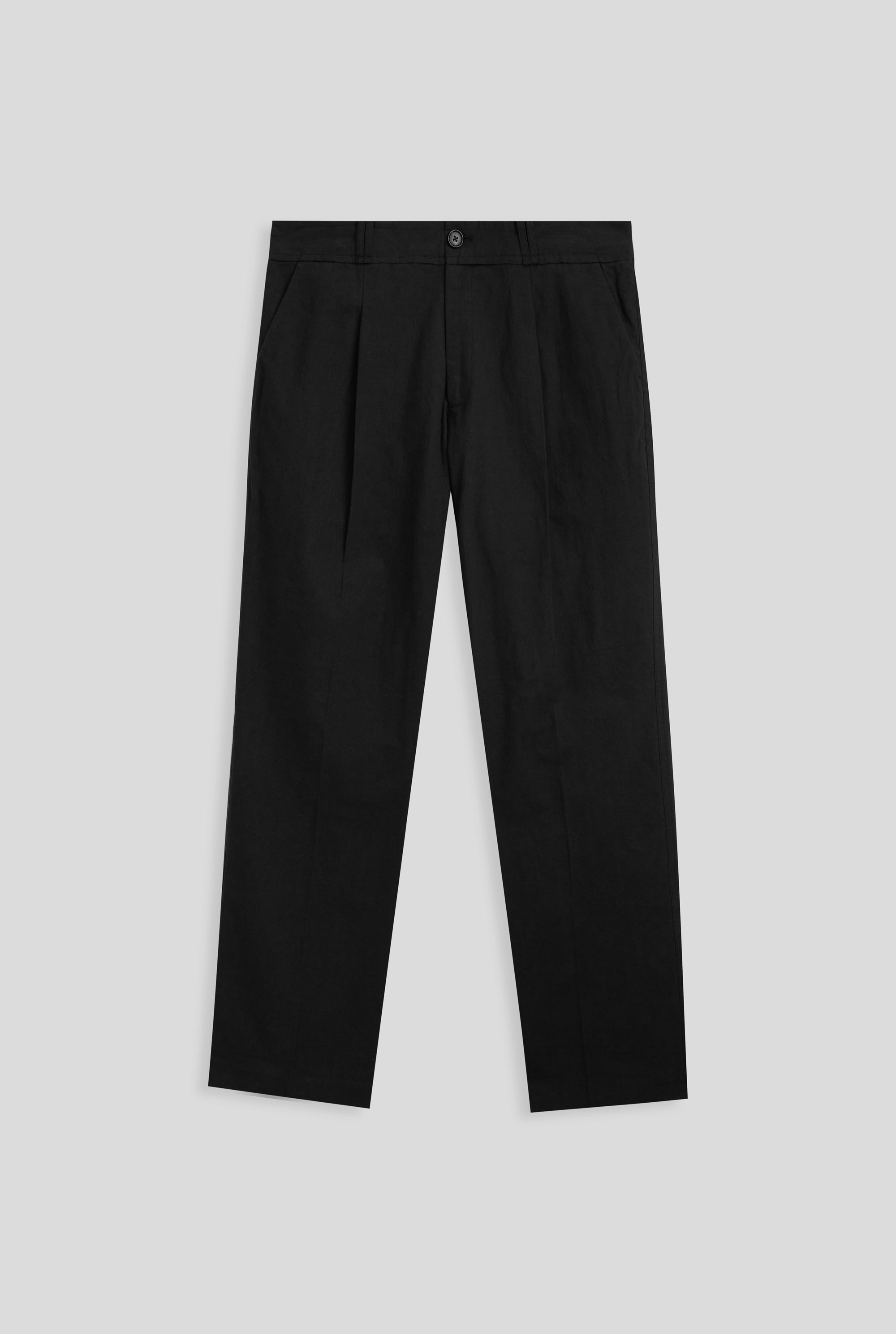 Frayed Detail Trouser - Black