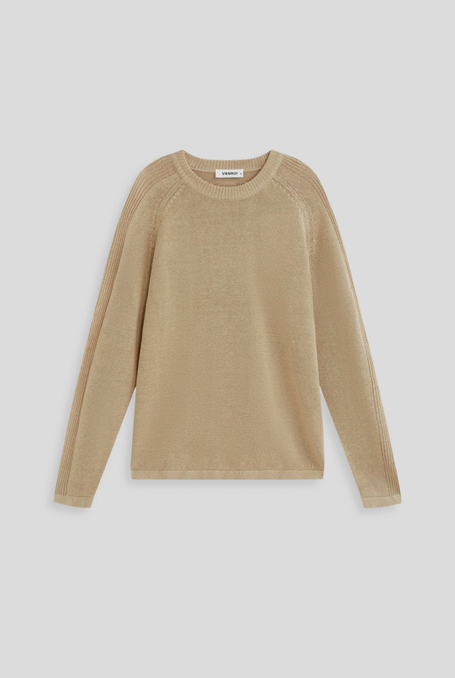 Linen Raglan Sweater - Eucalyptus