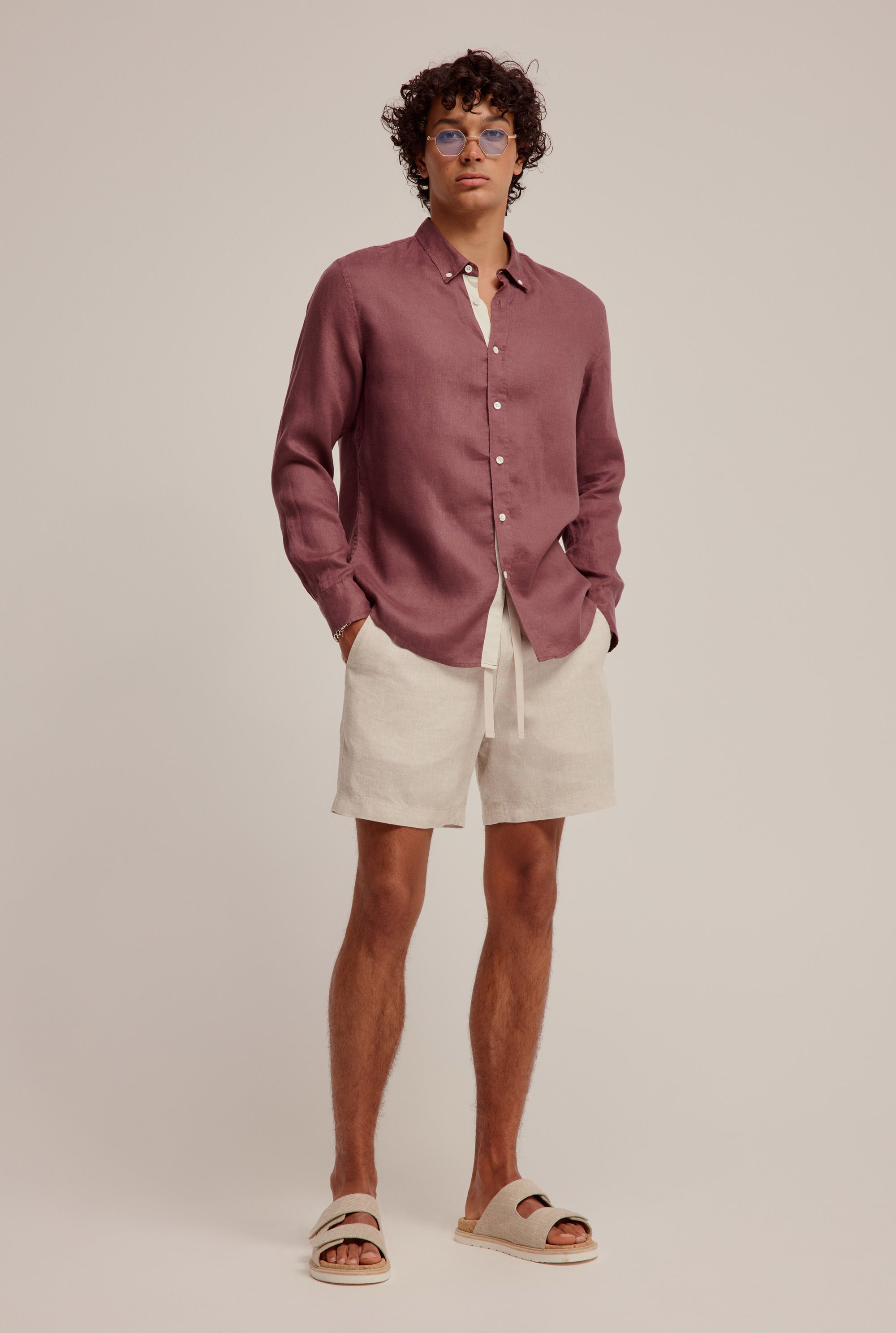 Linen Shirt - Huckleberry