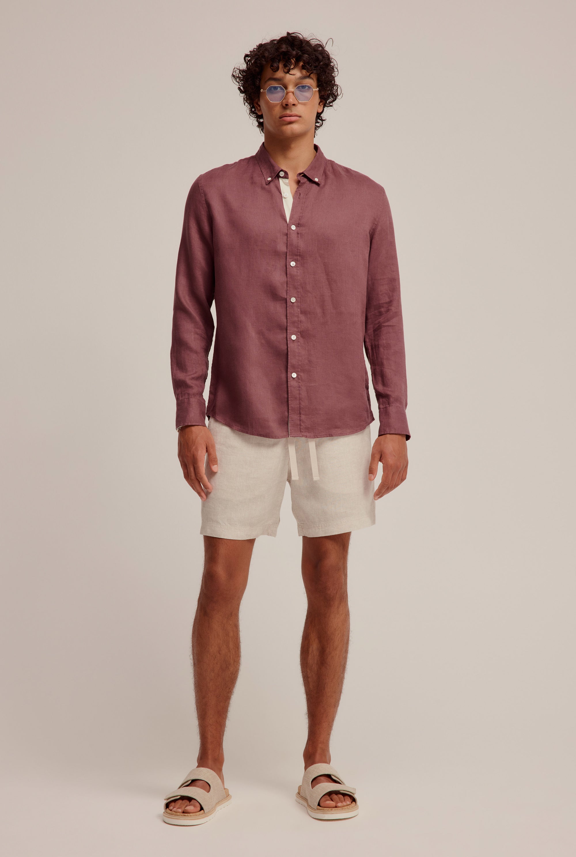 Linen Shirt - Huckleberry