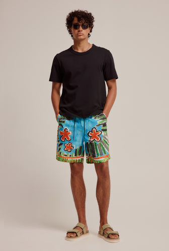 Printed Relaxed Tencel Short - Jamaica Floral