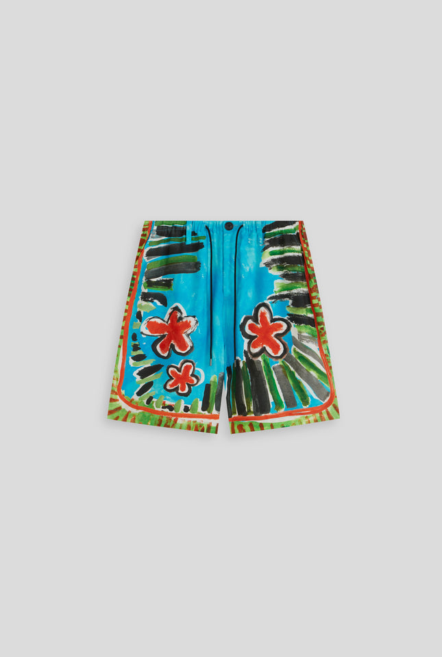 Printed Relaxed Tencel Short - Jamaica Floral