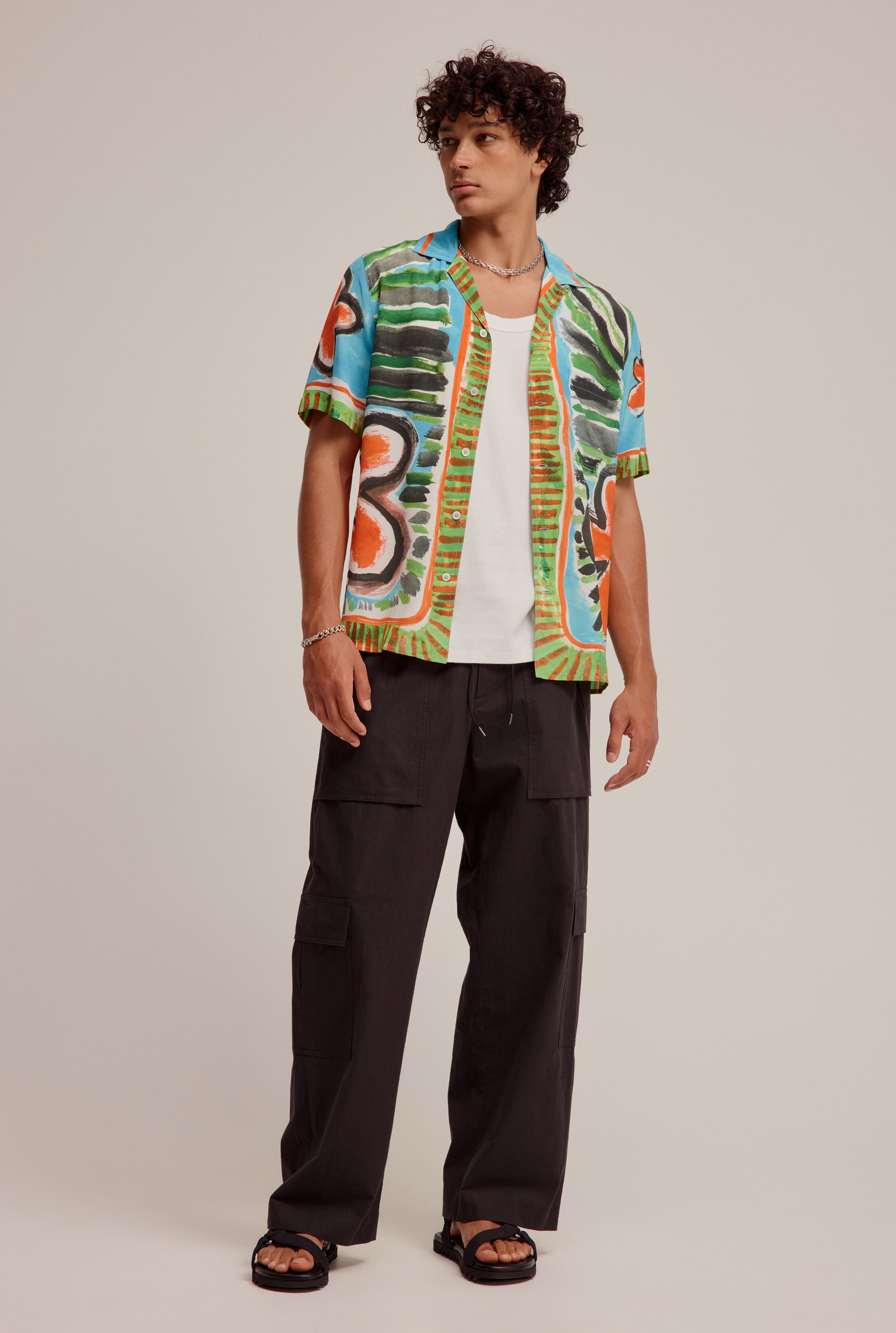 Short Sleeve Silk Camp Collar Shirt - Jamaica Floral