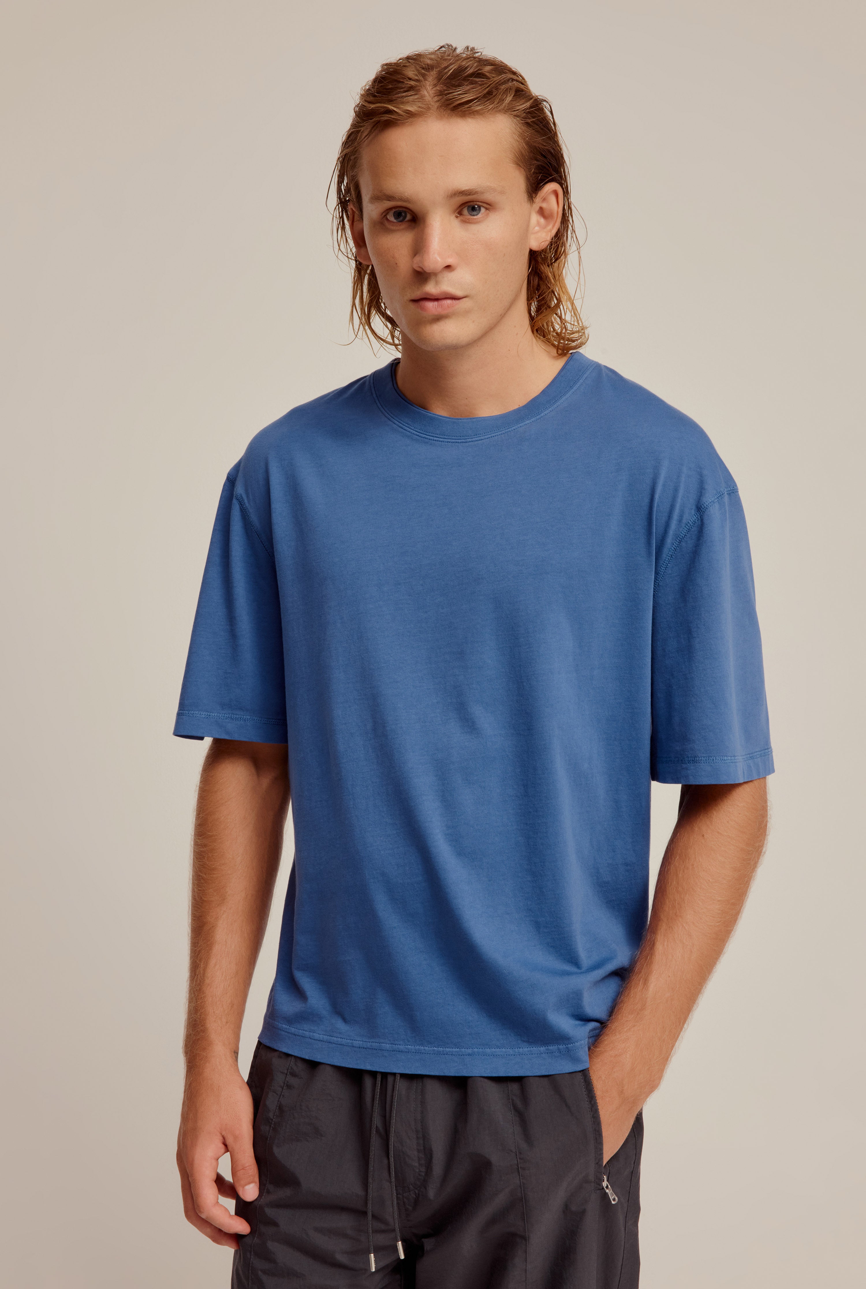 Pigment Dyed Relaxed T-Shirt - Blue