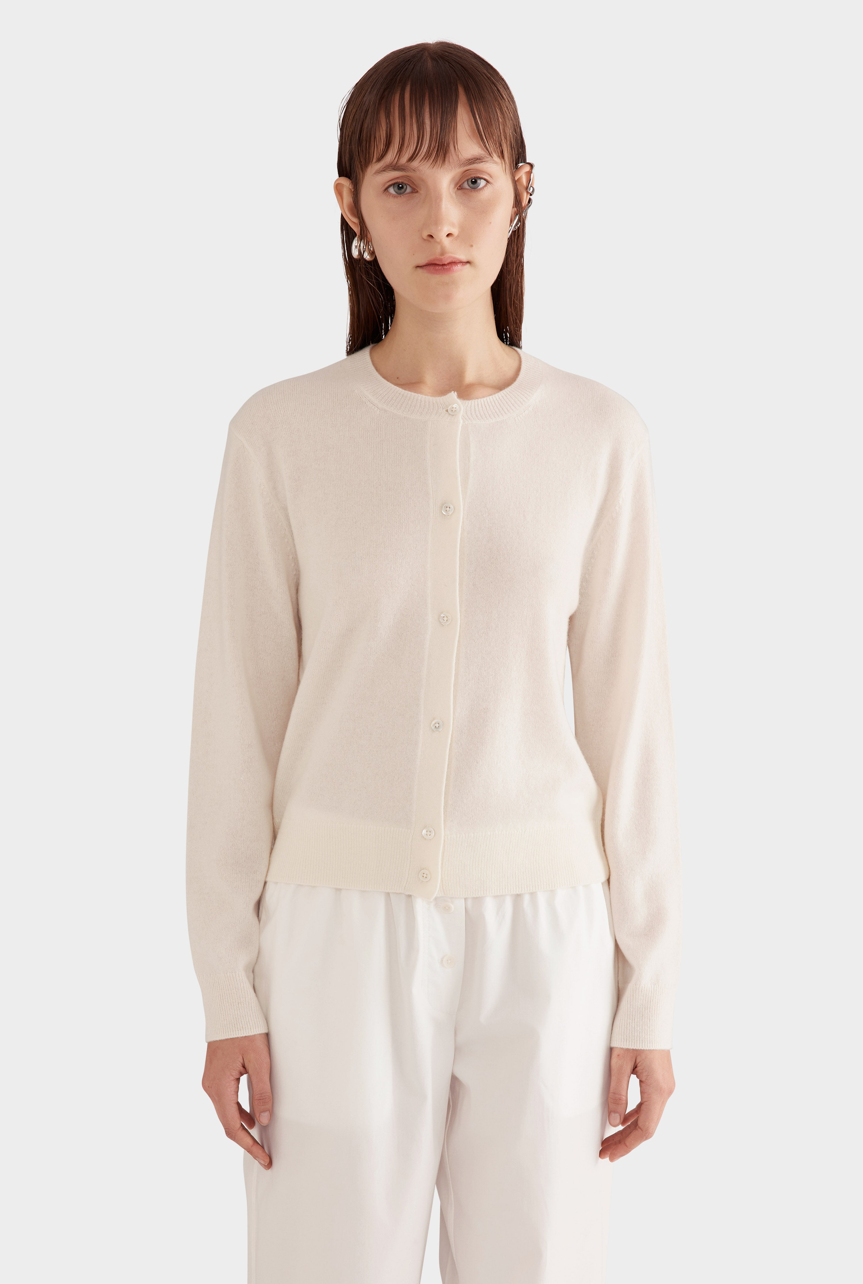 Cashmere Cardigan - Off White