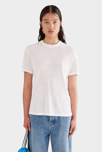 Longline Cotton Hemp Tee - Off White