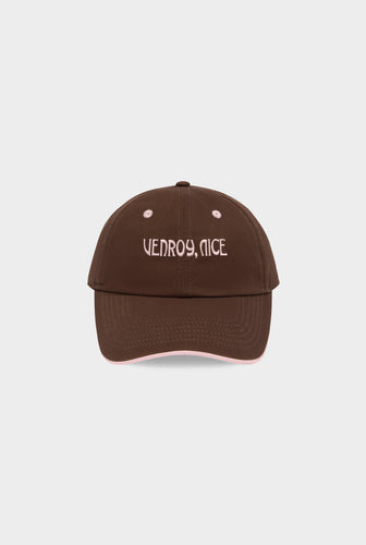 Nice Cotton Logo Cap - Cocoa/Light pink