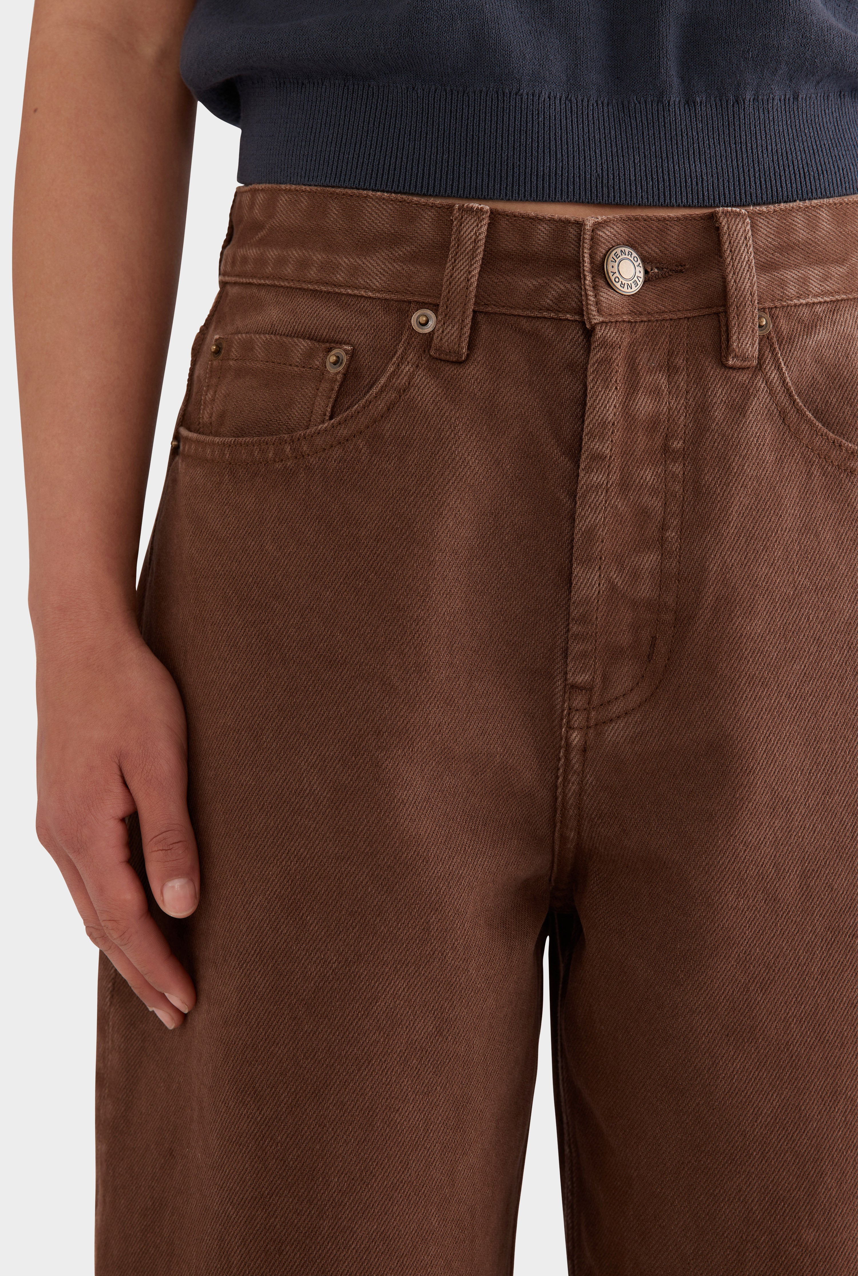 Straight-leg Denim Jean - Brown