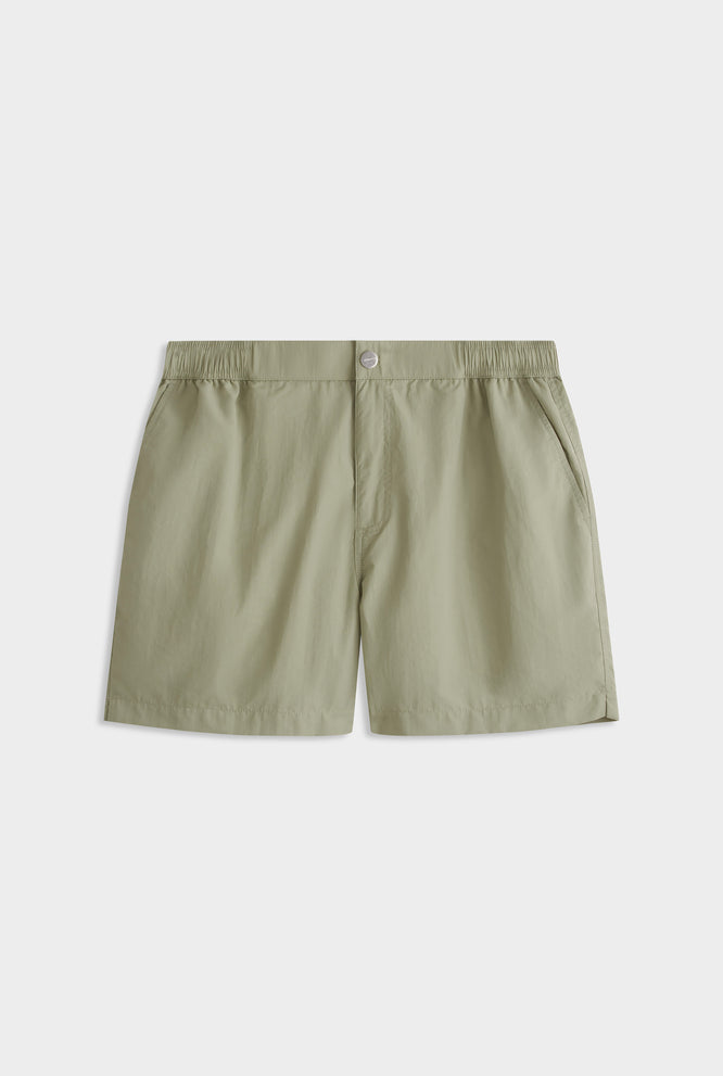 Solid Snaplock Swim Short - Sage