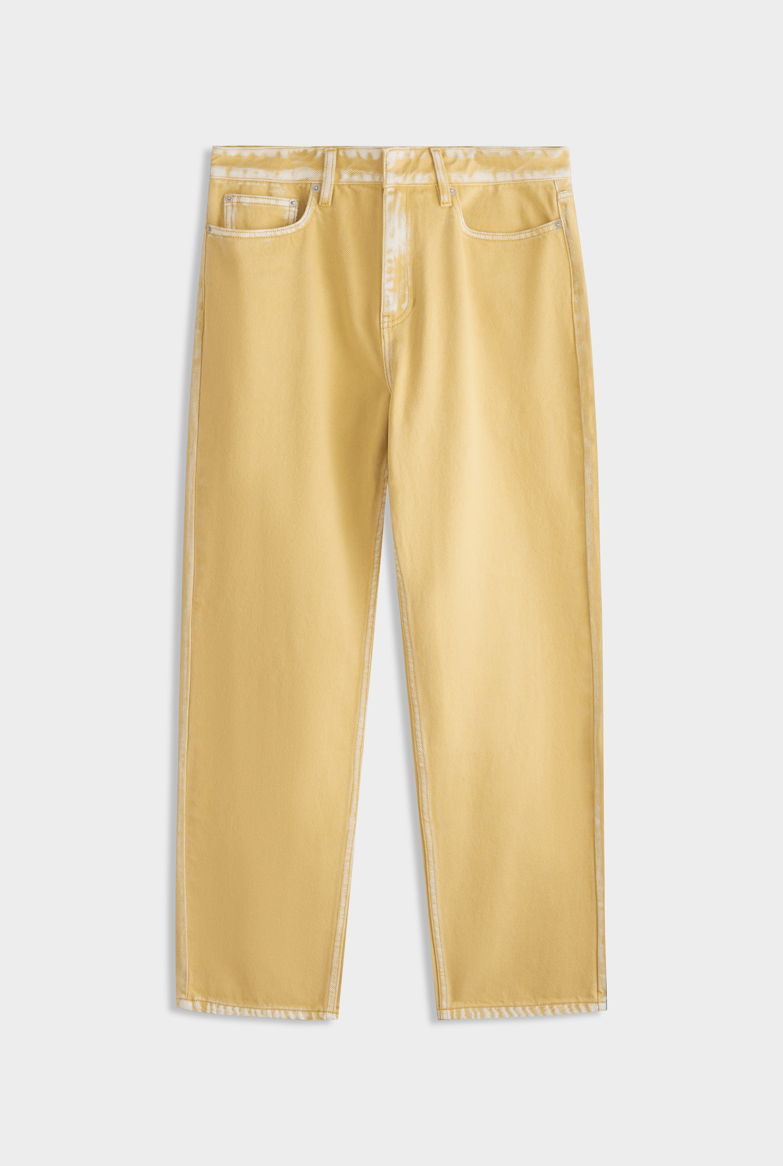 Straight Leg Denim Jean - Amber Yellow