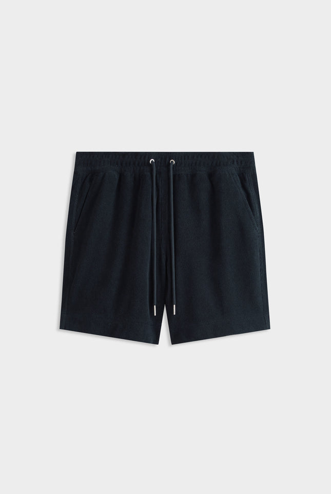 Terry Towel Lounge Short - Navy