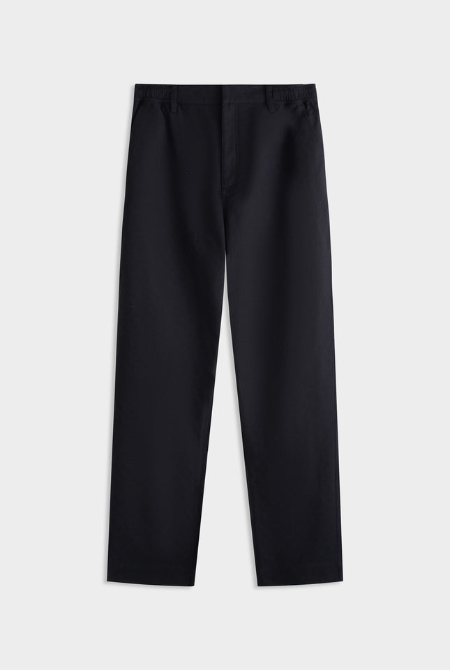 Textured Relaxed Trouser - Charcoal