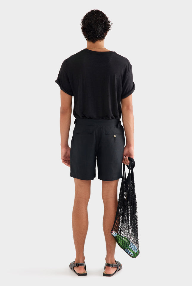 Side Tab Short - Black