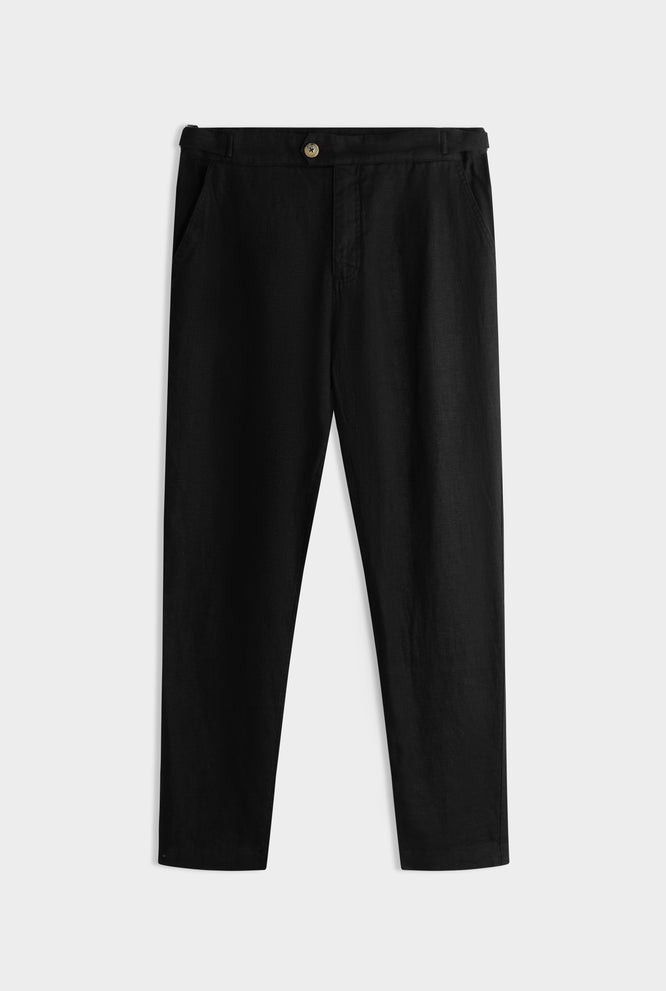 Side Tab Trouser - Black