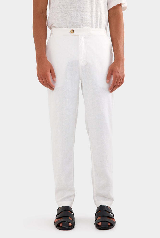 Side Tab Trouser - Sand