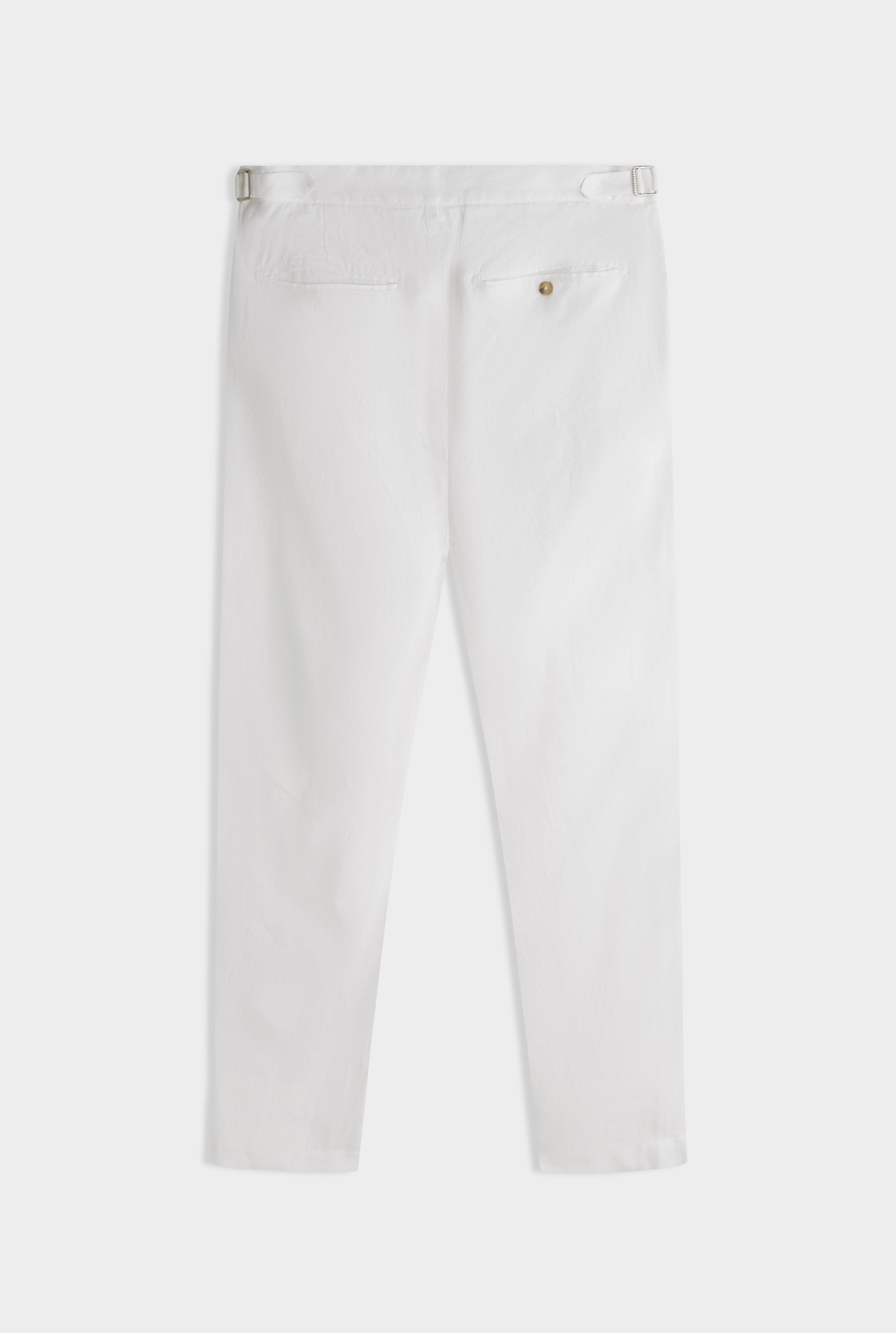 Side Tab Trouser - White