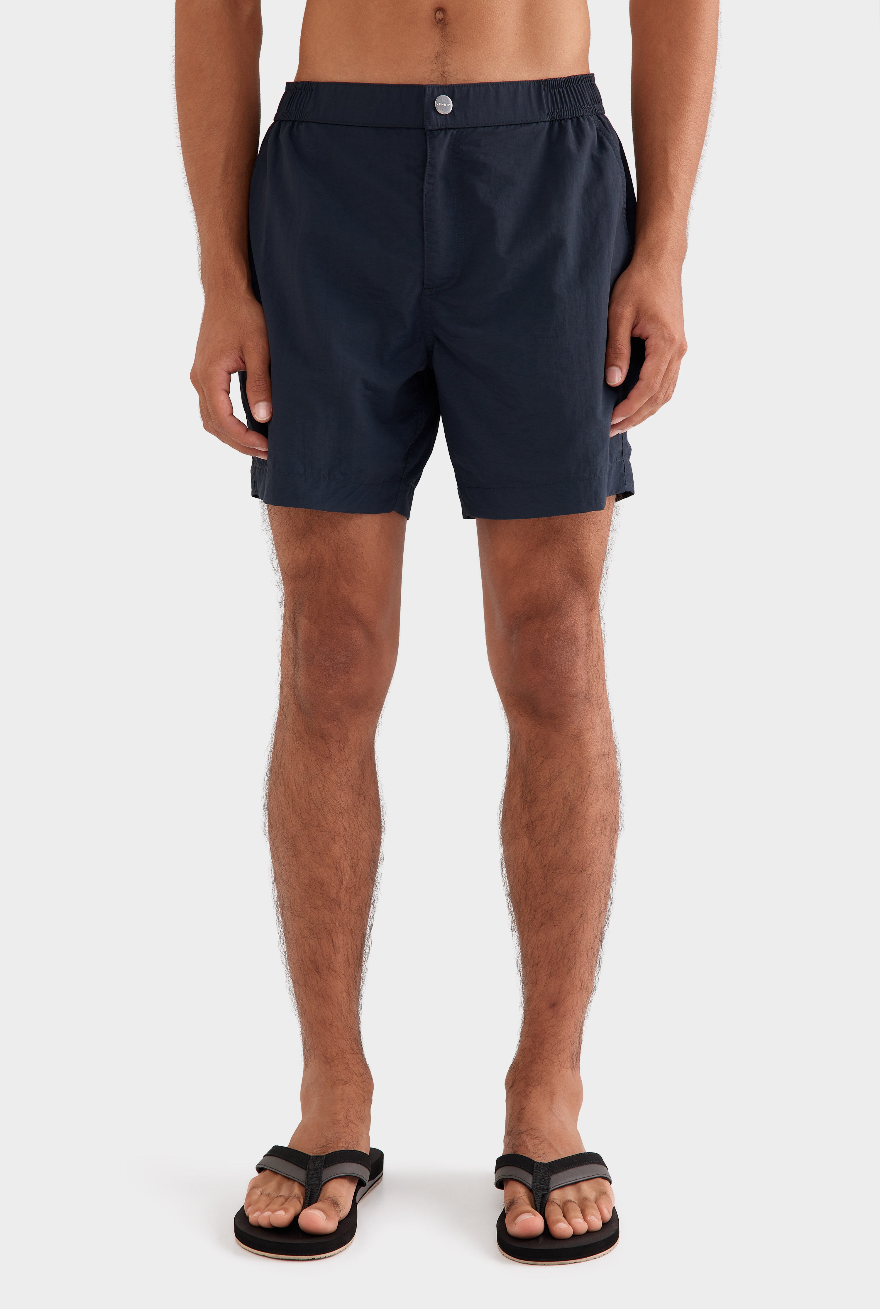 Solid Snaplock Swim Short - Navy