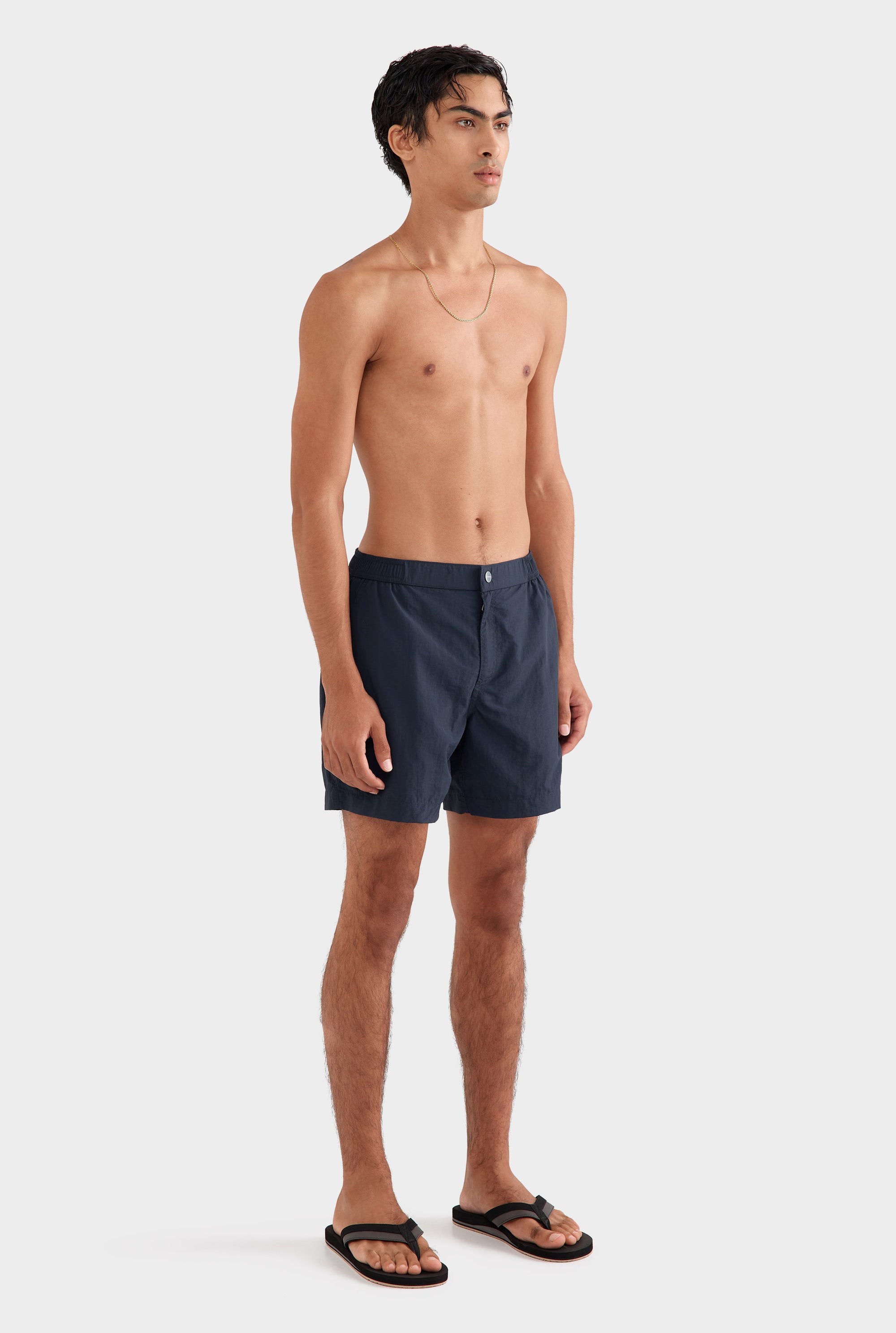 Solid Snaplock Swim Short - Navy