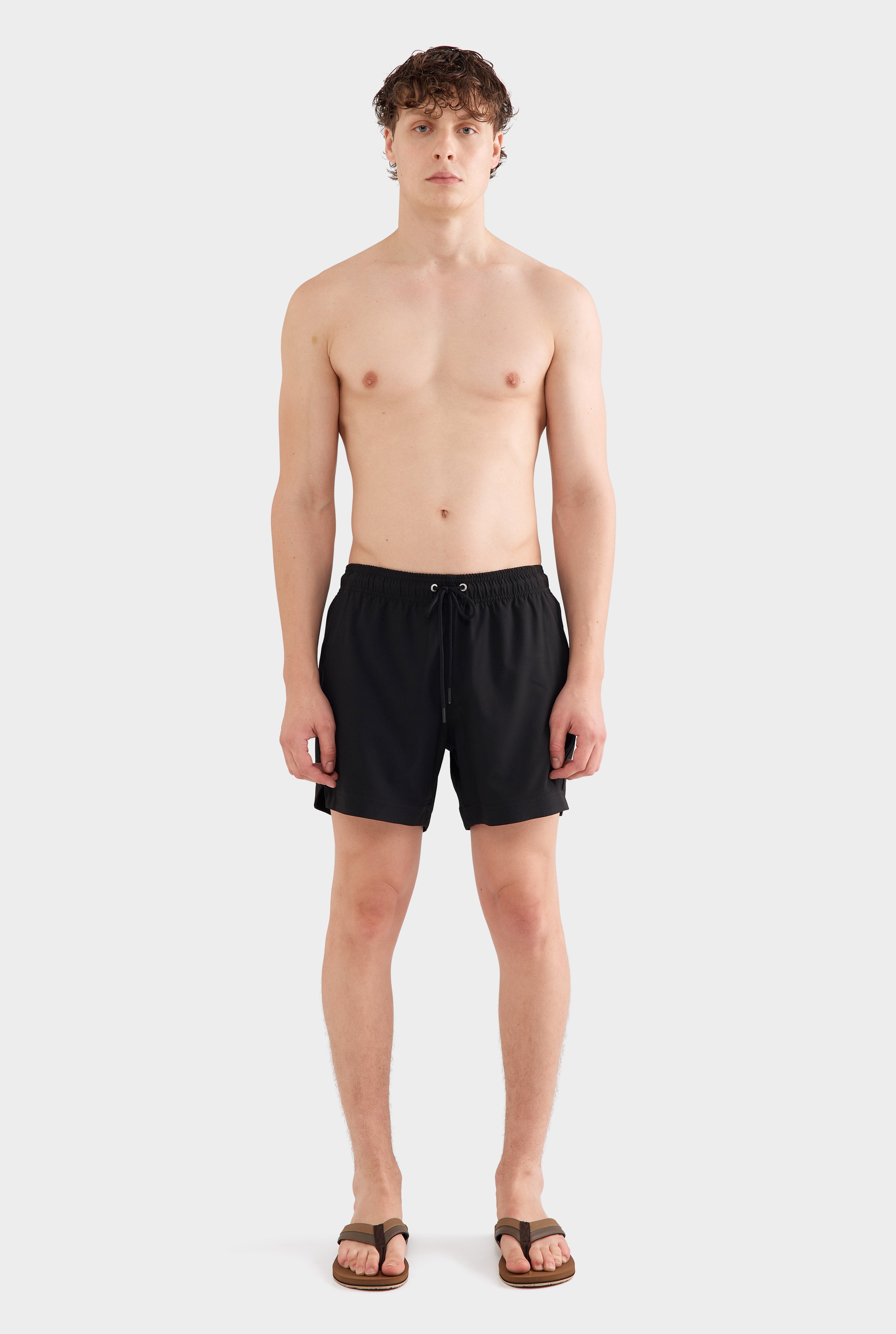 Solid Stretch Swim Short - Black