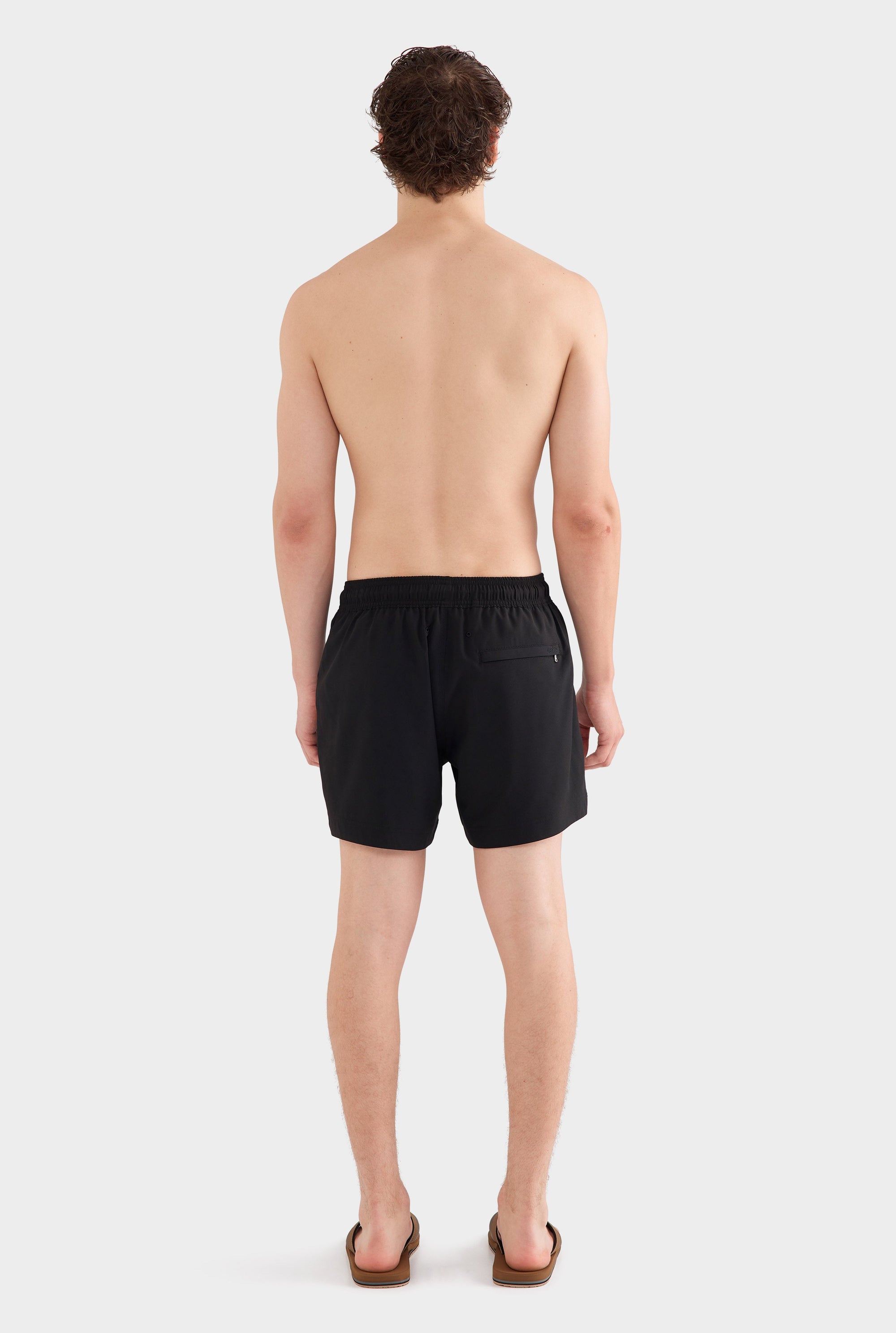 Solid Stretch Swim Short - Black