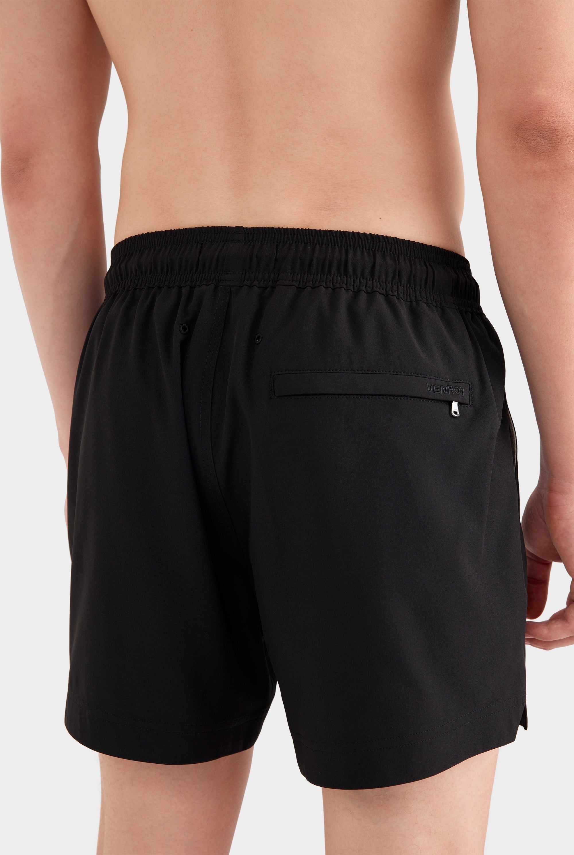 Solid Stretch Swim Short - Black