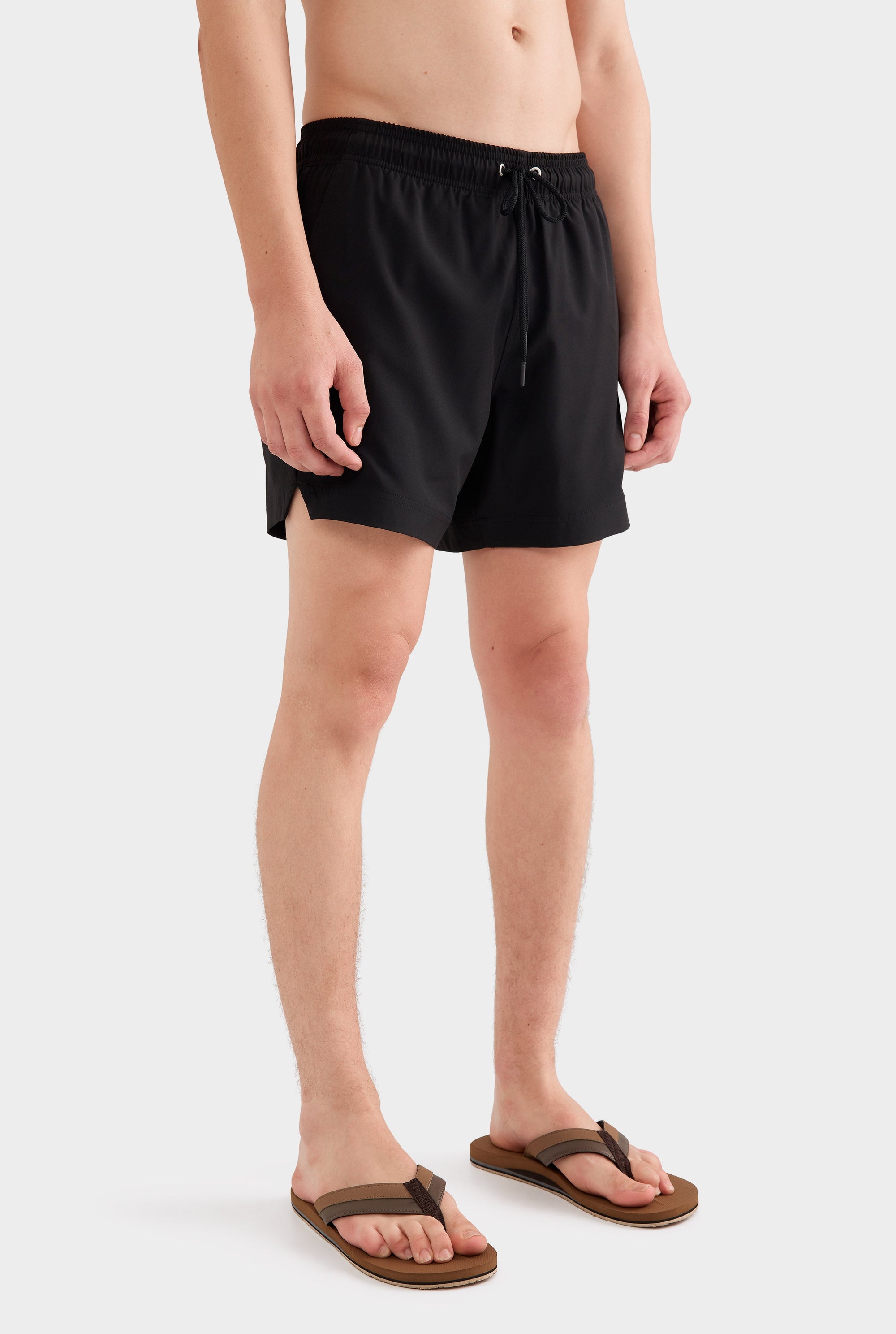 Solid Stretch Swim Short - Black