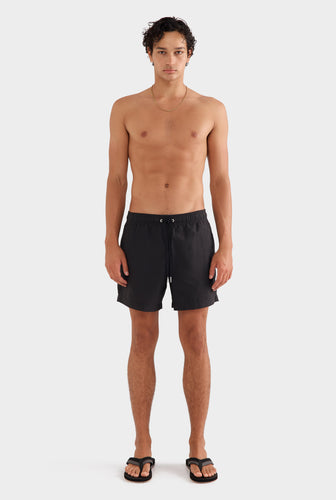 Solid Swim Short - Black