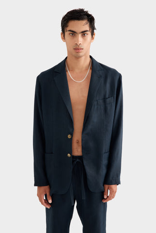 Unlined Blazer - Navy