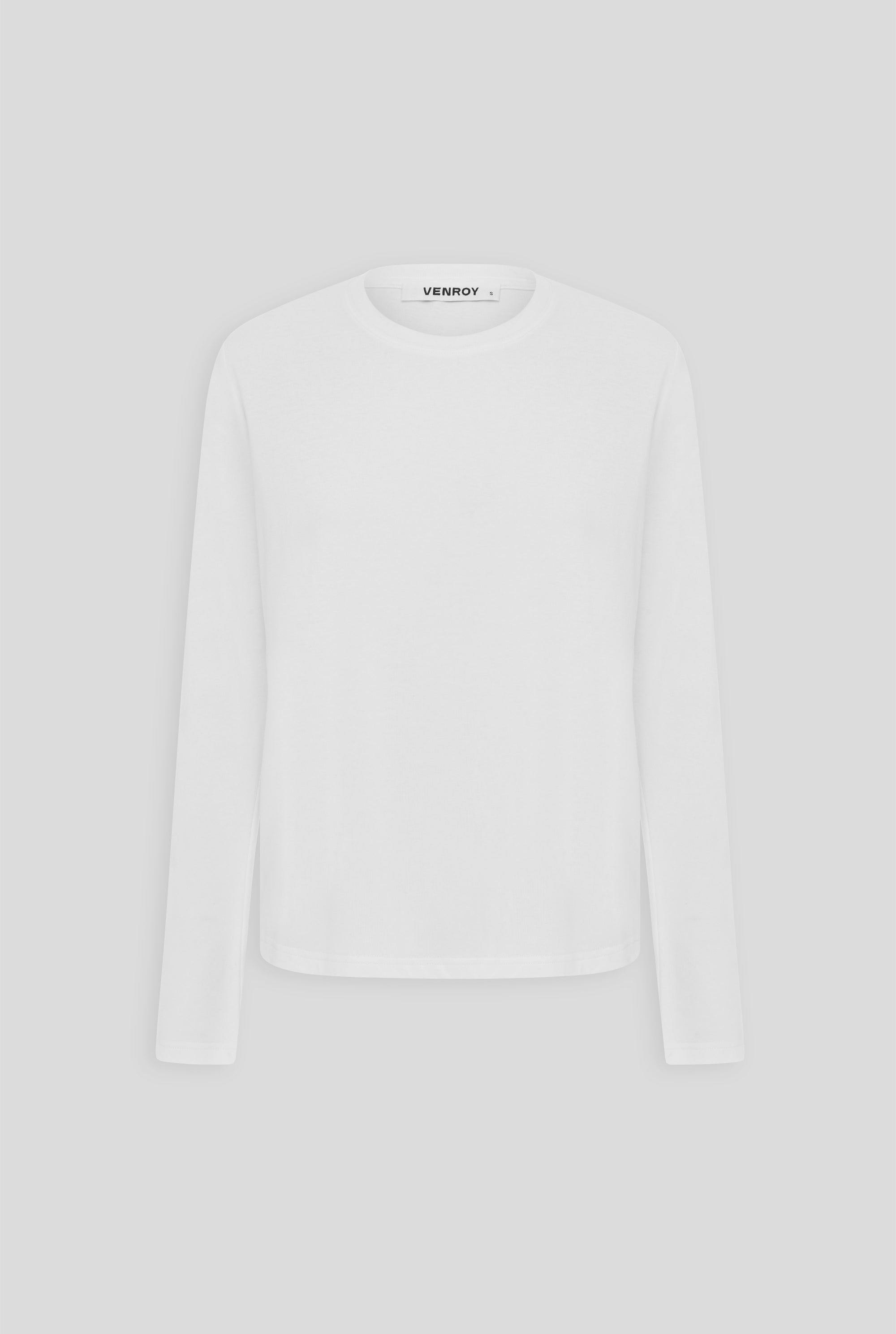 Cotton Long Sleeve T-Shirt - White