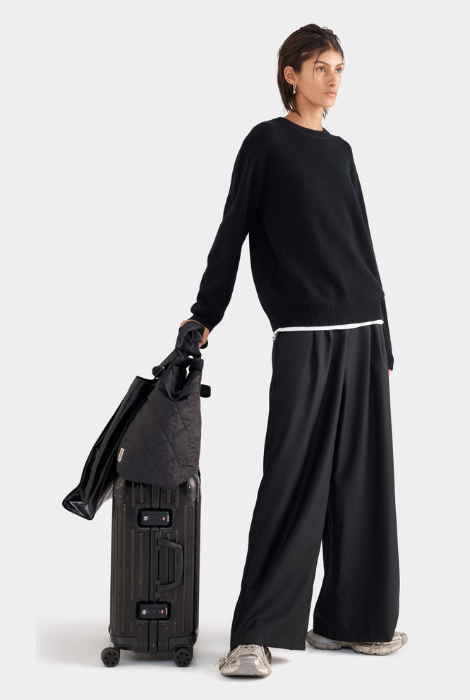Oversized Wool Cashmere Sweater - Sand Marl