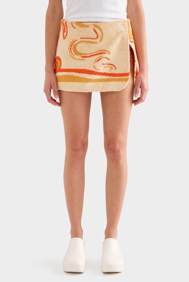 Jacquard Terry Mini Skirt - Rio Surf Scene