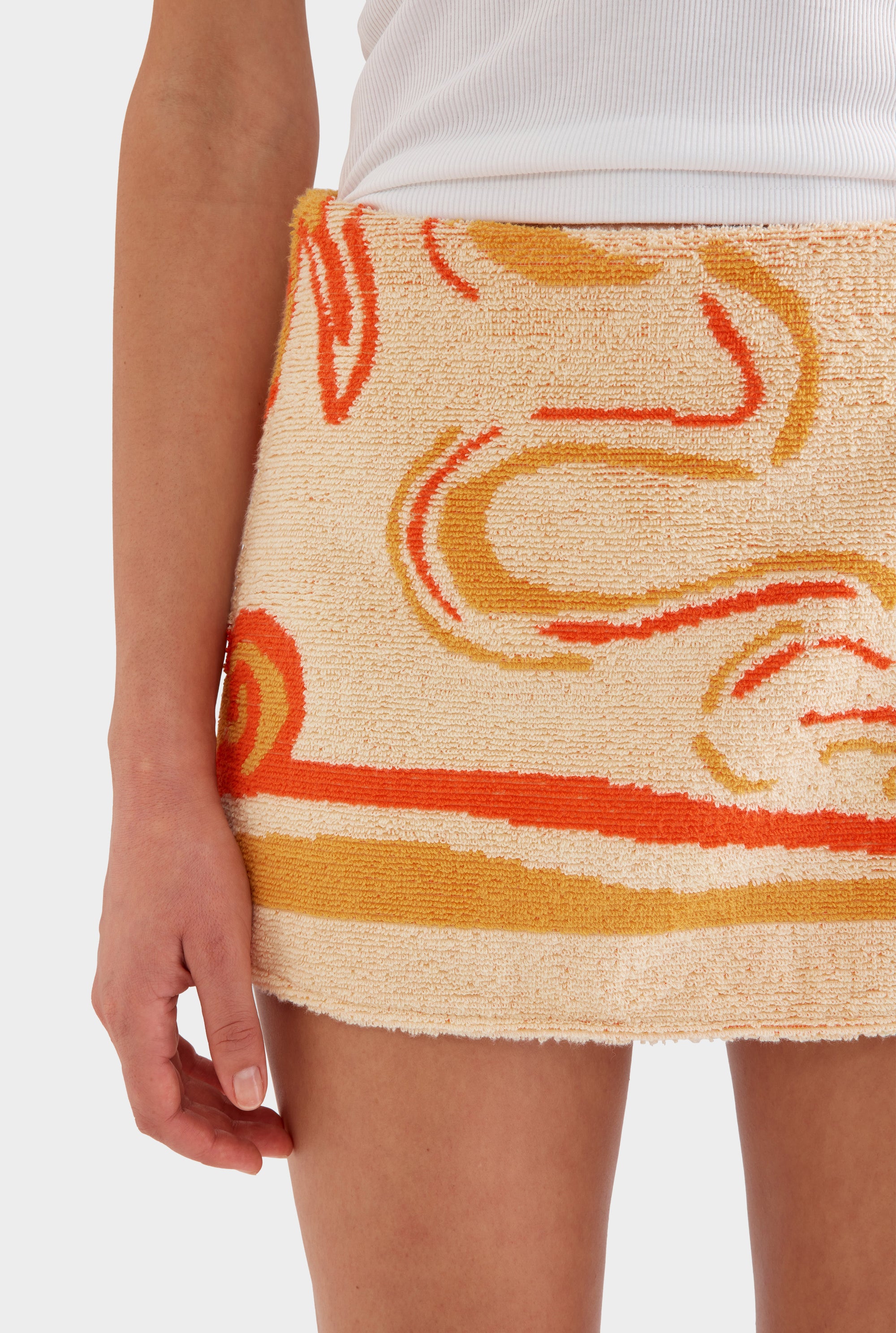 Jacquard Terry Mini Skirt - Rio Surf Scene