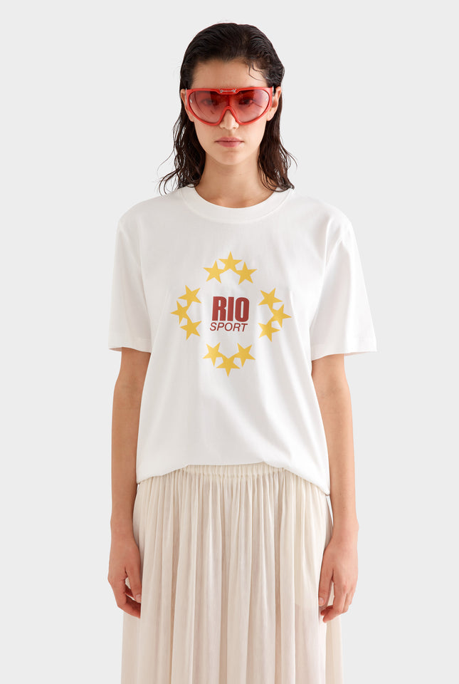 Venroy Rio Logo T-Shirt -  Off White