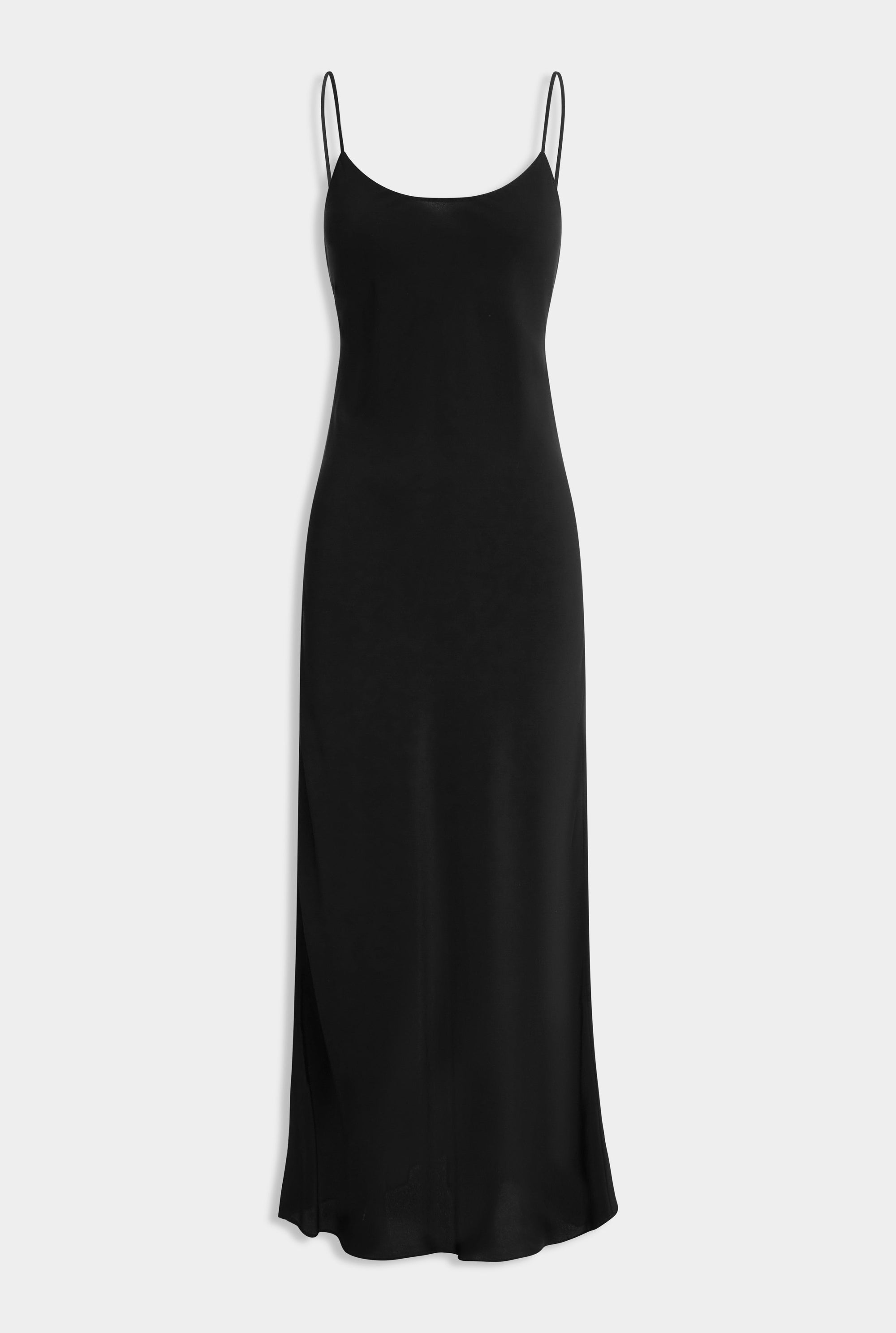 Silk Slip Dress - Black