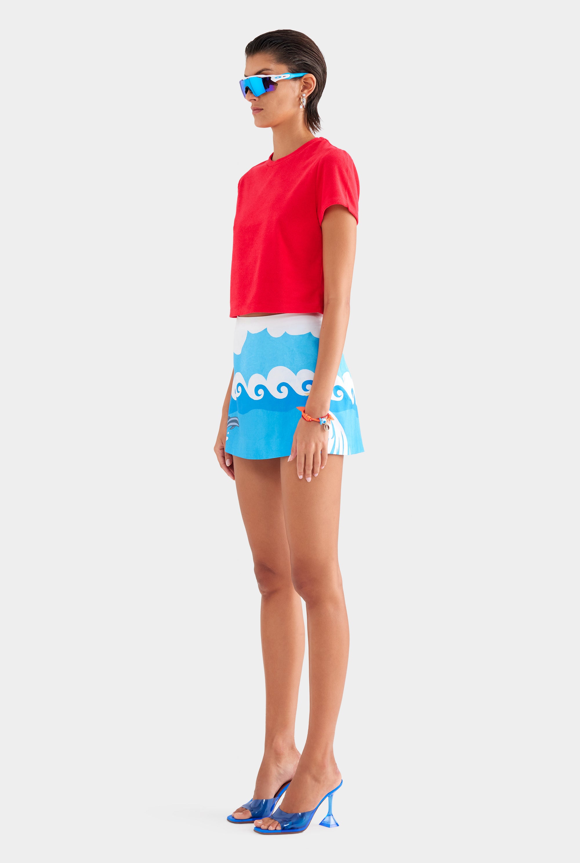Silk Mini Skirt - Bondi Surf Scene