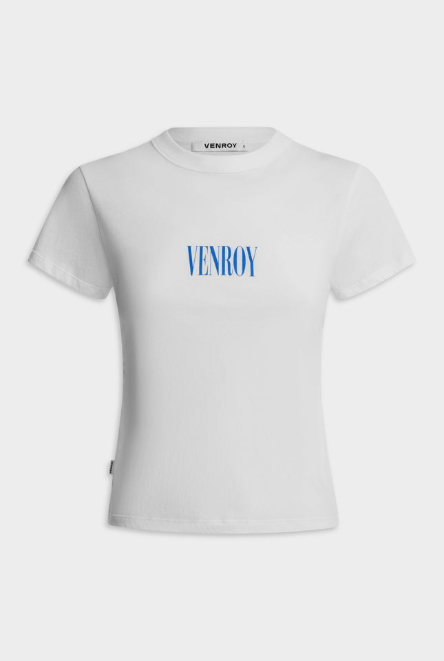 Venroy Mallorca Baby Tee - White/Bright Blue