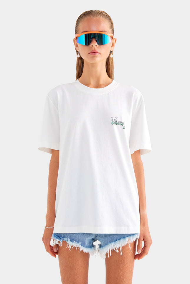 Venroy Bondi Logo T Shirt - Off White