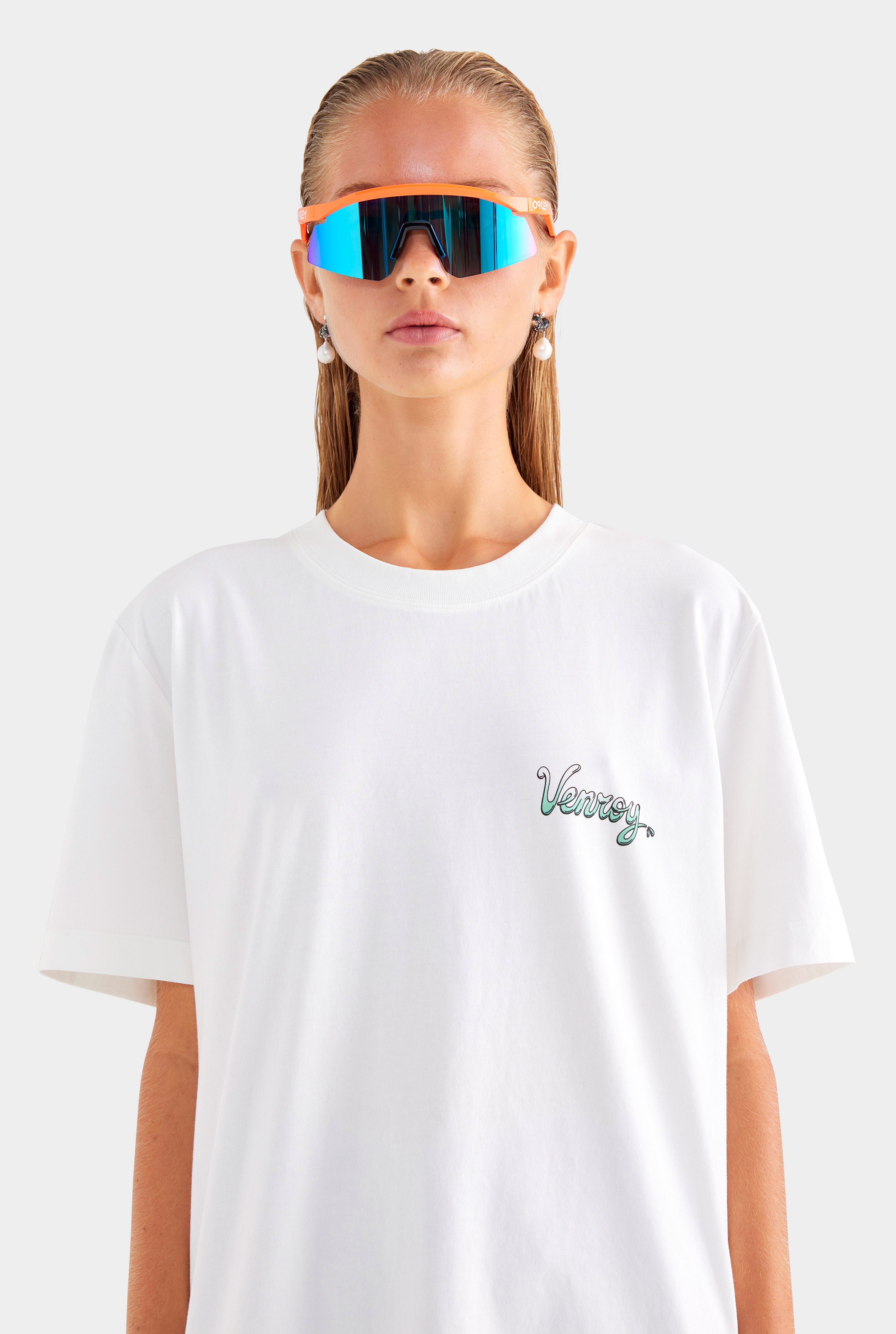 Venroy Bondi Logo T Shirt - Off White