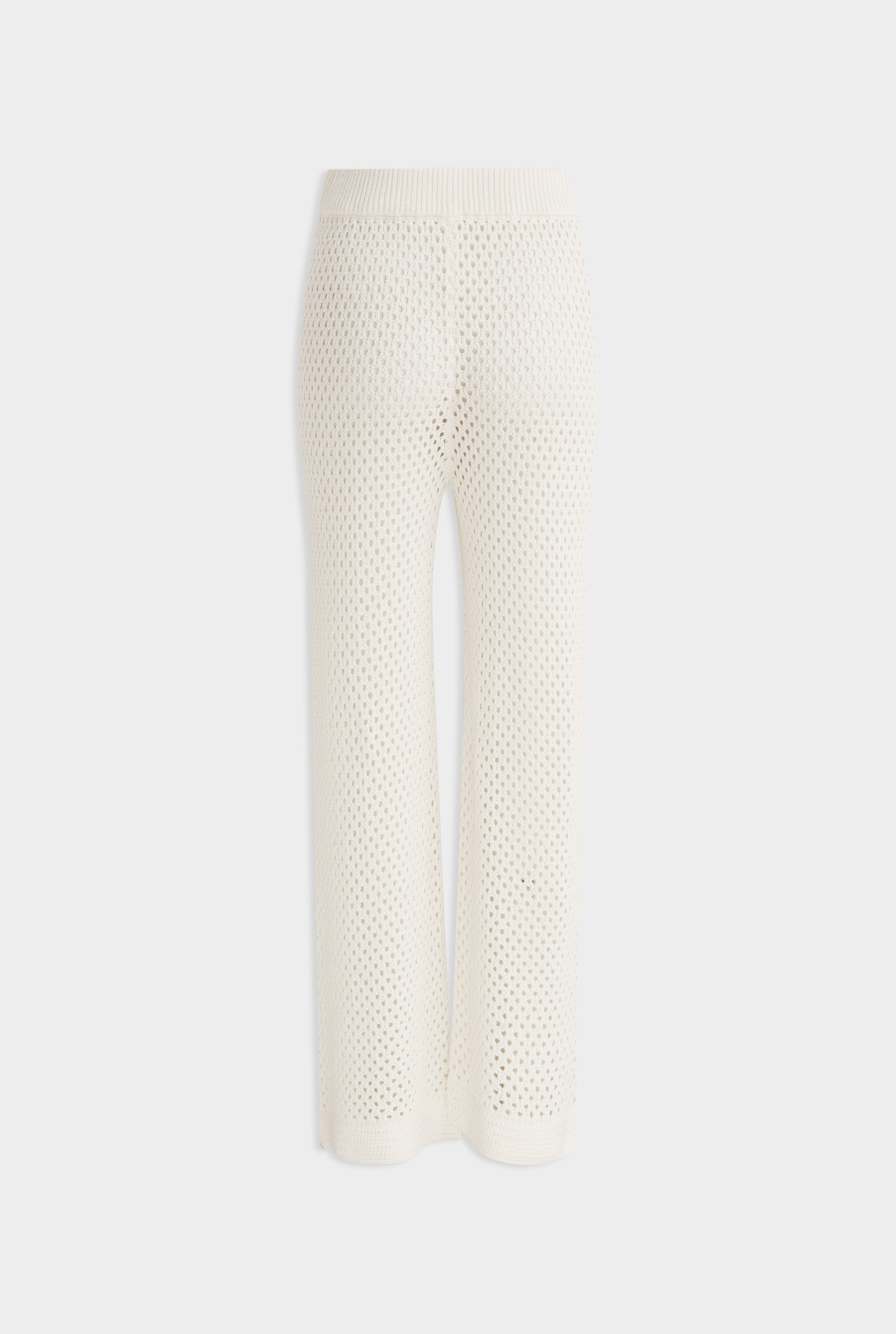 Cotton Crochet Pant - Cream