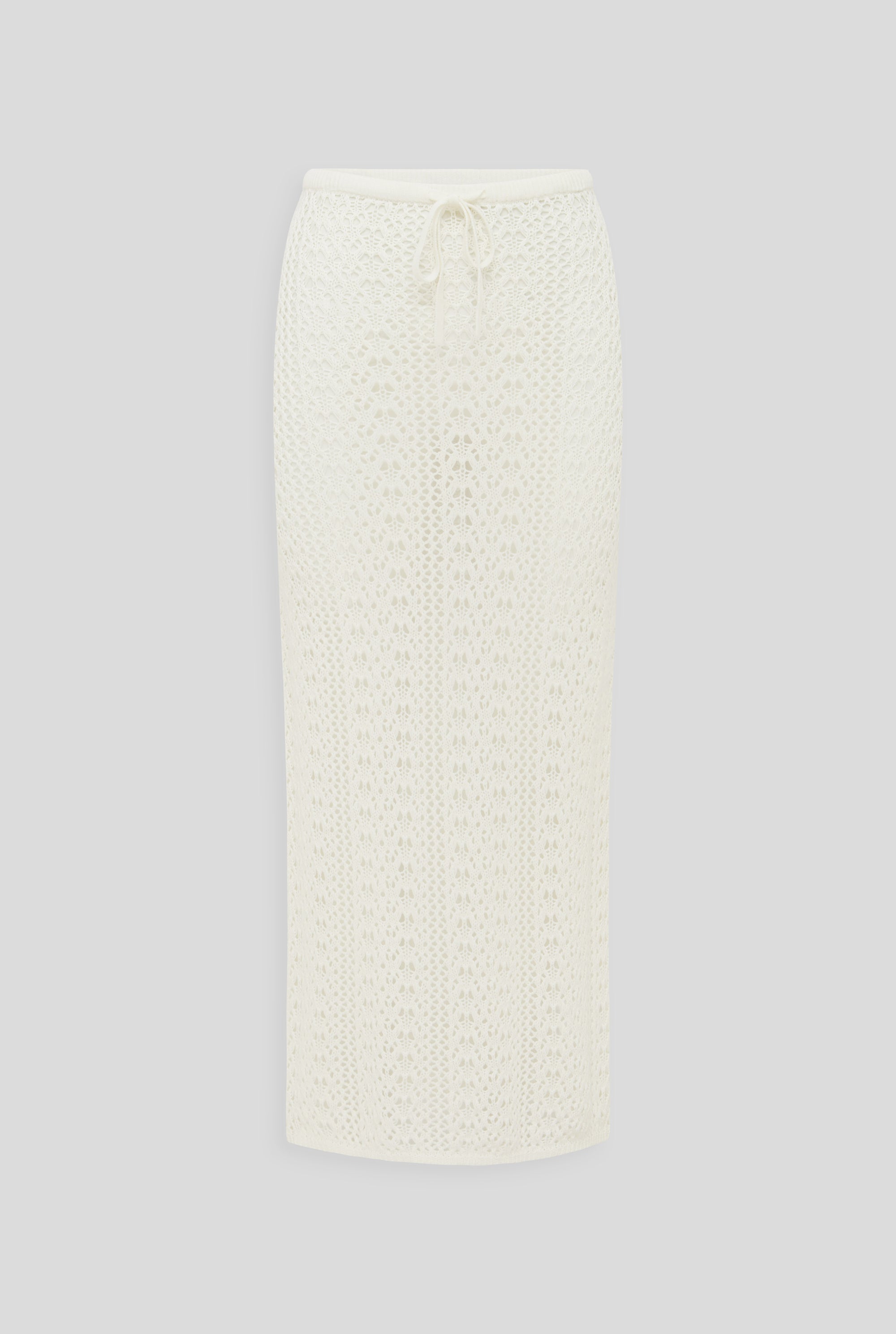 Crochet Knit Skirt - Off White