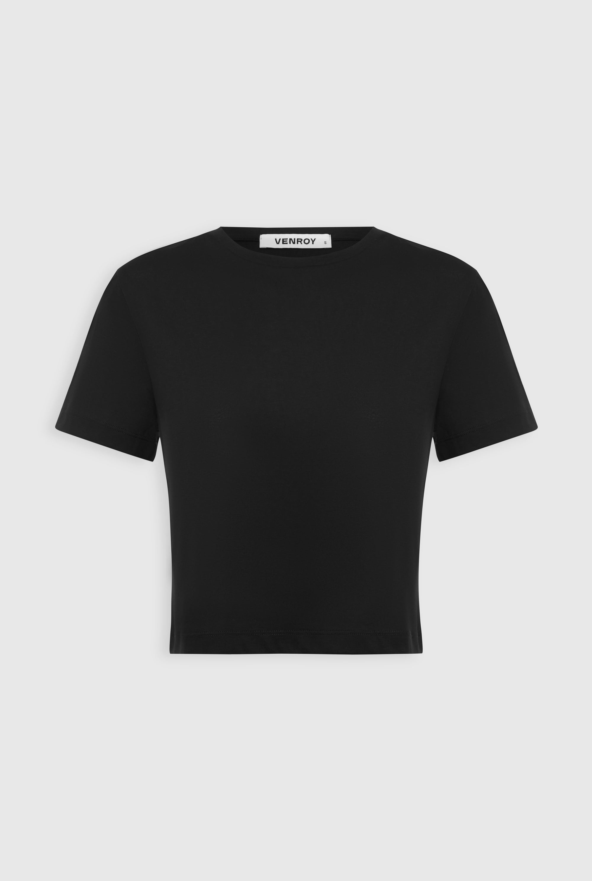 Cropped T-Shirt - Black